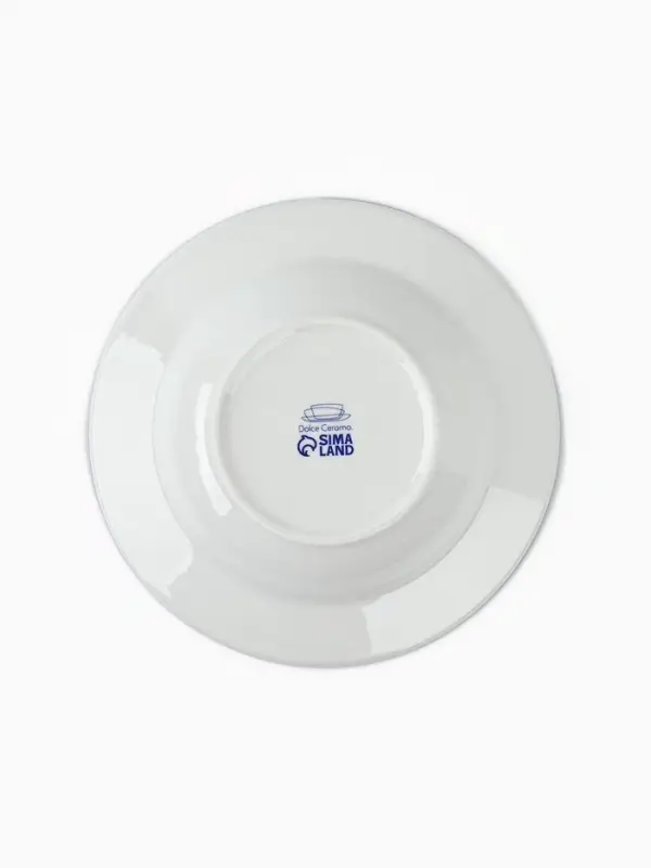 Тарелка суповая керамическая &laquo;Ласточка&raquo;, d=22.4 см, ручная работа