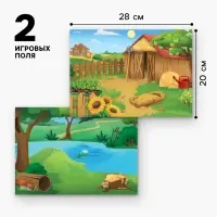 Настольная магнитная игра для малышей &laquo;Животные&raquo;, 28&times;20 см