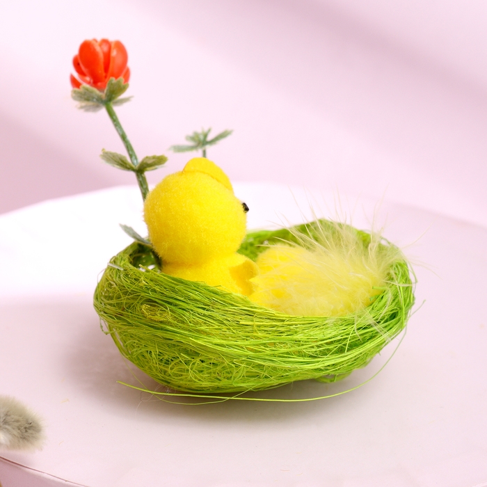 Пасхальный декор «Курочка и цыплёнок» 8 × 8 × 8 см Пасхальный декор «Курочка и цыплёнок» 8 × 8 × 8 см