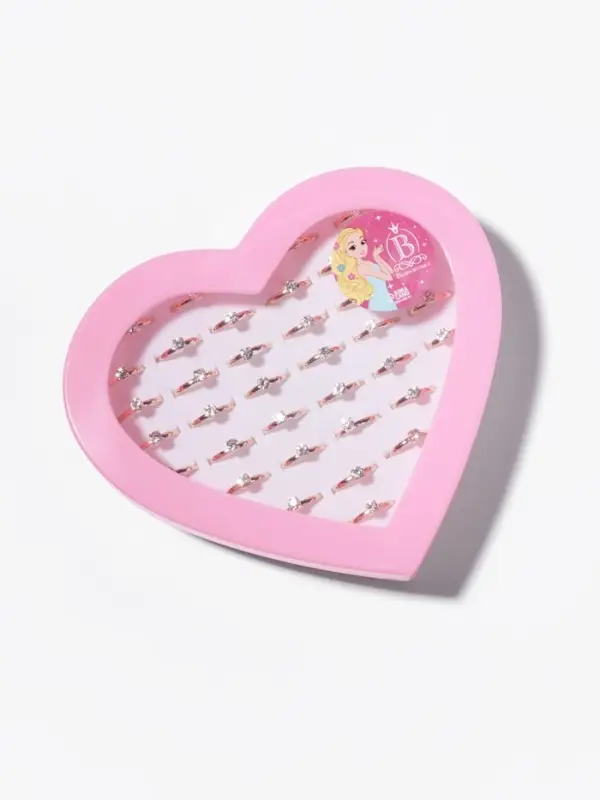 Кольцо детское Выбражулька «Как у мамы», кристалл 4 мм, белое в золоте, безразмерное Кольцо детское Выбражулька «Как у мамы», кристалл 4 мм, белое в золоте, безразмерное