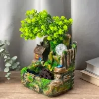 Фонтан настольный &laquo;Домик у пруда&raquo;, 13&times;17&times;27 см, с подсветкой