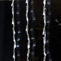 Гирлянда &laquo;Водопад&raquo; 2&times;1.5 м, IP20, прозрачная нить, 400 LED, свечение белое, 8 режимов, 220 В