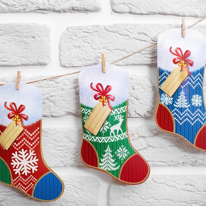 Гирлянда новогодняя &laquo;Новый Год&raquo;, с прищепками