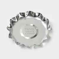 Форма для выпечки печенья, d=9 см, h=1.3 см, жесть, серебристая