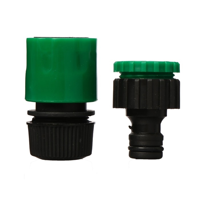 Набор: пистолет для полива, 7 режимов, коннектор 1/2 Набор: пистолет для полива, 7 режимов, коннектор 1/2" (12 мм), адаптер 1/2"−3/4" (12 мм−19 мм), Greengo