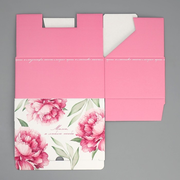 Коробка подарочная сборная, упаковка, «Любимой маме», 22 х 15 х 10 см Коробка подарочная сборная, упаковка, «Любимой маме», 22 х 15 х 10 см