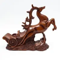 Подставка под бутылку TAKE IT EASY &laquo;Олень&raquo;, полистоун под дерево, 17&times;12&times;28 см