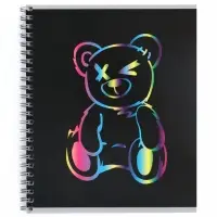 Тетрадь 80 листов, в клетку, на гребне Bear