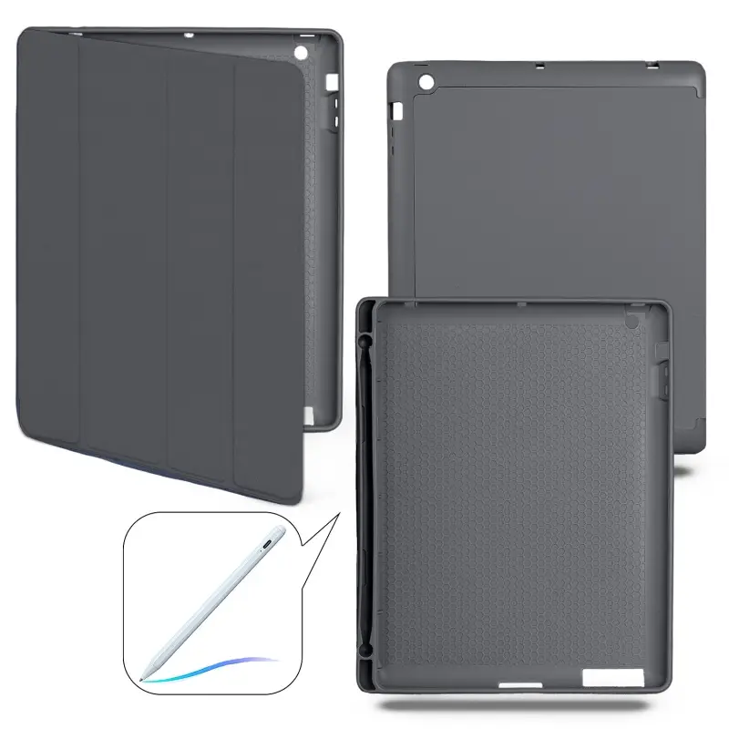 Чехол-книжка для iPad 2/3/4 Smart Сase (Pencil) Dark Grey №7