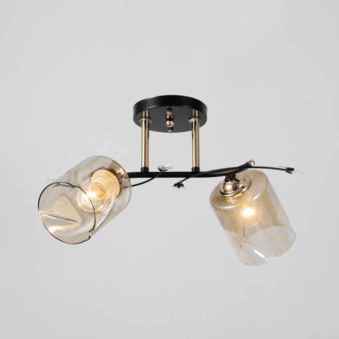 Люстра Люстра "Артемис" 2хЕ27 40Вт черно-золотой 46х20х27 см