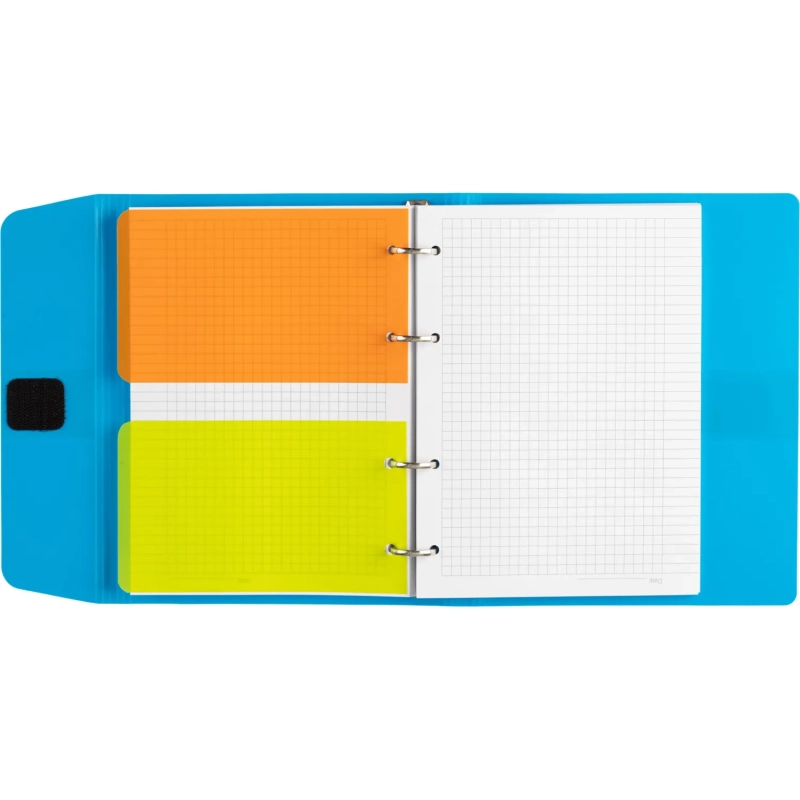 Бизнес-тетрадь со смен.блоком 120л,кл,А5, Голубой,пропилен. обл. налипучке