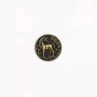 Монета новогодняя металлическая латунь «Монета прибыли» 2.5 см в подарочной коробке Монета новогодняя металлическая латунь «Монета прибыли» 2.5 см в подарочной коробке