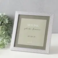 Фоторамка для фото 20х20 см, пластик Lucy, серебро Фоторамка для фото 20х20 см, пластик Lucy, серебро