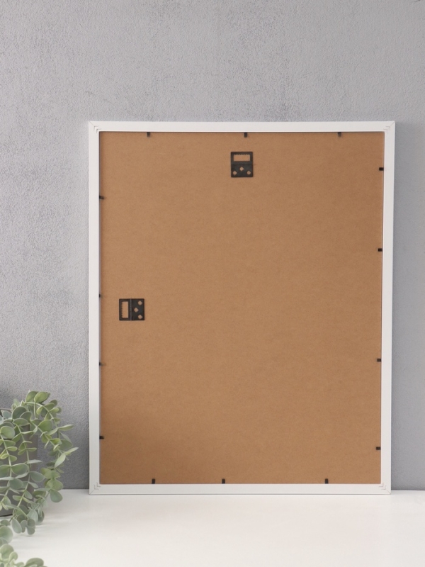 Фоторамка МДФ Фоторамка МДФ "Anna" 40х50 см, с паспарту (30х40 см), белый (пластиковый экран)