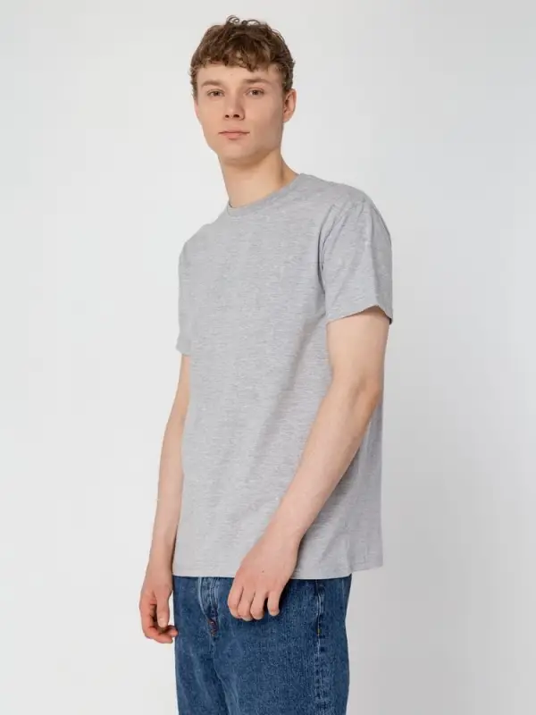 Футболка унисекс T-bolka 160, серый меланж, размер S Футболка унисекс T-bolka 160, серый меланж, размер S