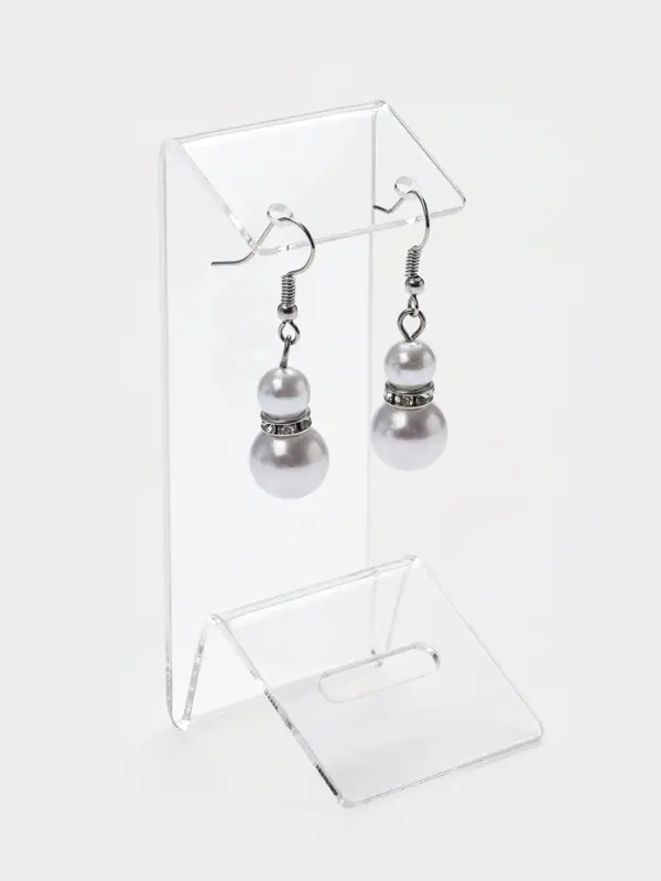 Подставка под серьги, кольцо, 4&times;4&times;9.5 см, оргстекло 1.5 мм