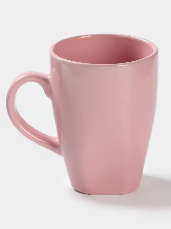 Кружка керамическая Доляна &laquo;Пастель&raquo;, 280 мл, розовая