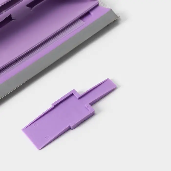 Окномойка-трансформер, силиконовый сгон, 2 насадки, 19×11 см, цвет МИКС