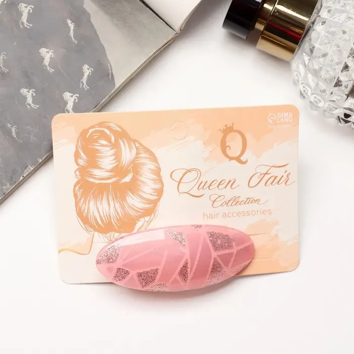 Заколка - автомат для волос «Адель», геометрия, 6 см, МИКС Заколка - автомат для волос «Адель», геометрия, 6 см, МИКС