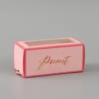 Коробка подарочная с окном &laquo;Подарок&raquo;, 12&times;5.5&times;5.5 см, самосборная