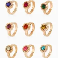 Кольцо &laquo;Выбражулька. Орбита&raquo;, МИКС в золоте, безразмерное