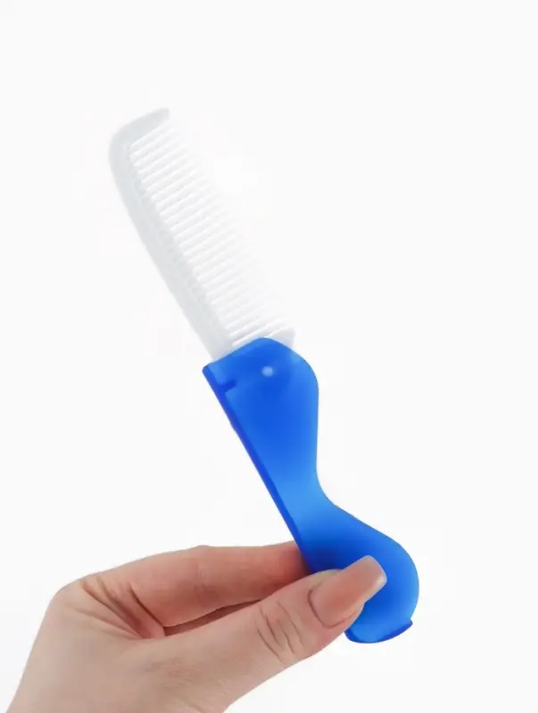 Дорожный набор, 2 предмета: расчёска, щётка, 5.5&times;11(&plusmn;1) см, голубой