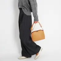 Сумка женская кросс-боди на молнии, 25&times;9.5&times;18.5 см, бежевая