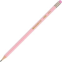 Карандаш чернографитный Deli EC011-HB шестигр., HB ластик, цвет АССОРТИ