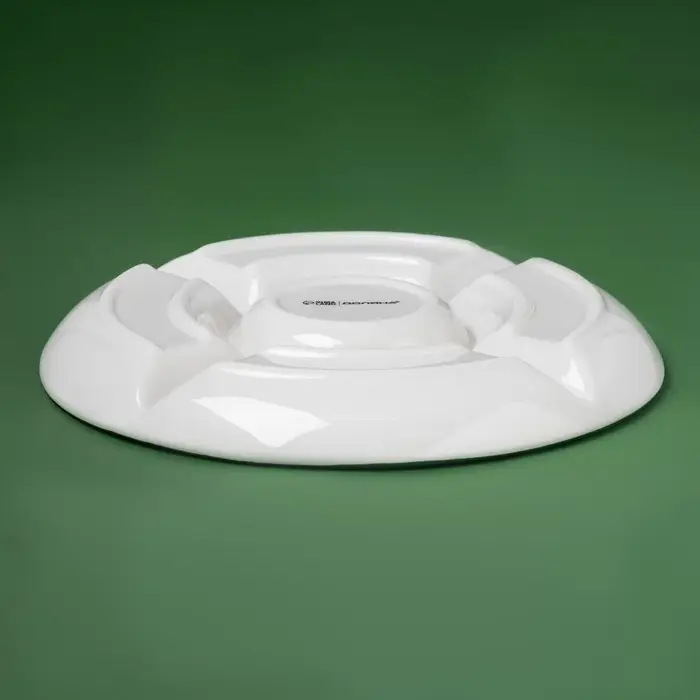 Менажница новогодняя Доляна «Приближение чуда», 5 ячеек, керамика, цвет белый Менажница новогодняя Доляна «Приближение чуда», 5 ячеек, керамика, цвет белый