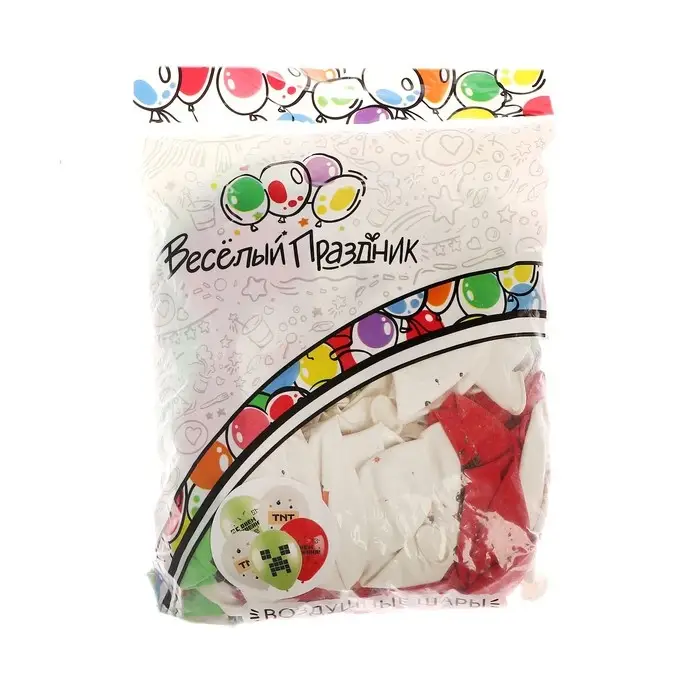 Шар латексный 12 Шар латексный 12" «Пиксели», пастель, 2-сторонний, набор 100 шт., МИКС