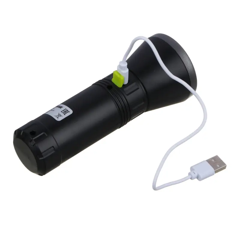 Фонарь ручной тм ЕРМАК, LED+COB, 4 режима, 1200мАч, 5,8х14,8см