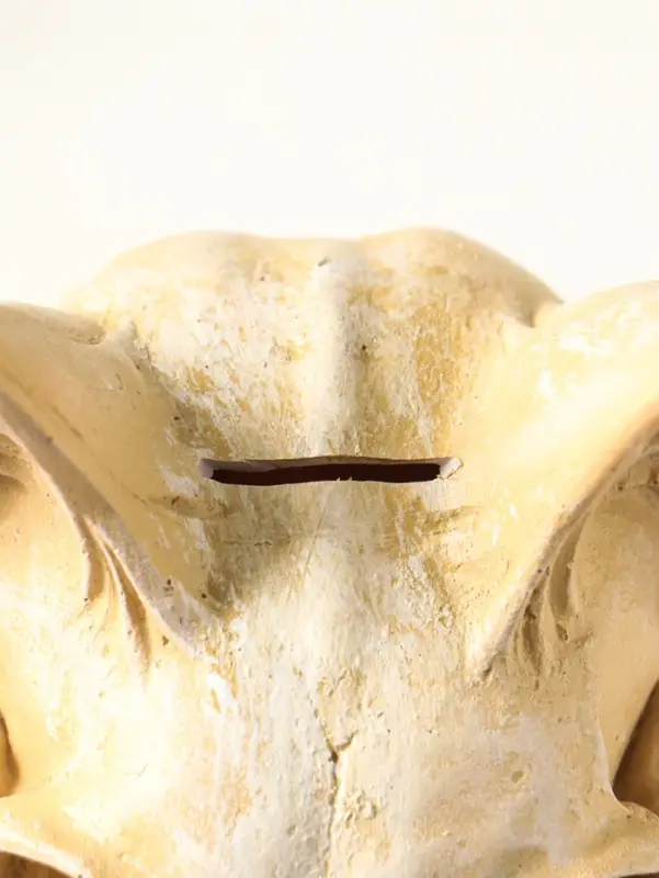 Копилка для денег &laquo;Череп сфинкса&raquo;, 14&times;14&times;13 см, натуральный