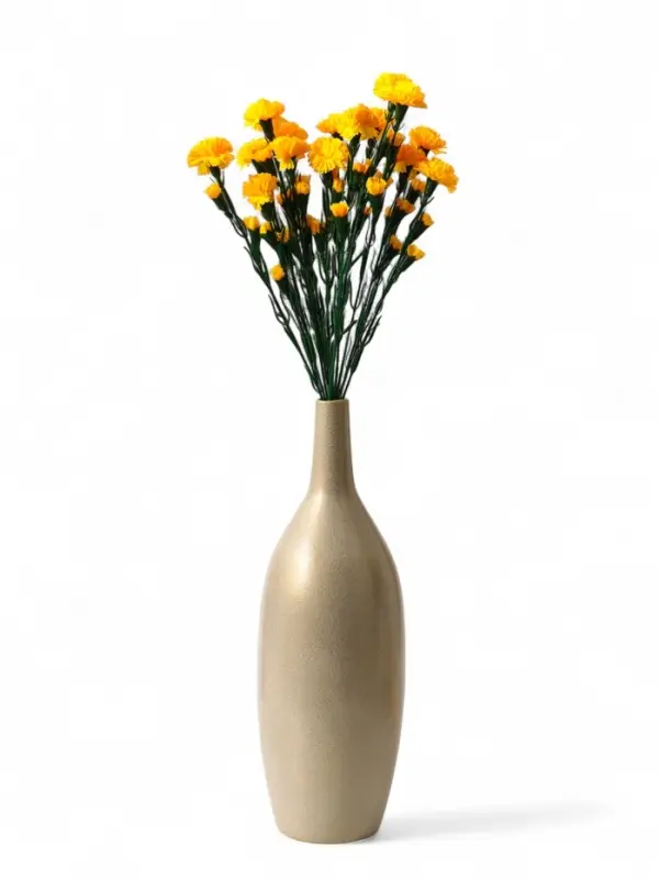 Цветы искусственные &laquo;Гвоздика кустовая&raquo;, h=60 см, жёлтые