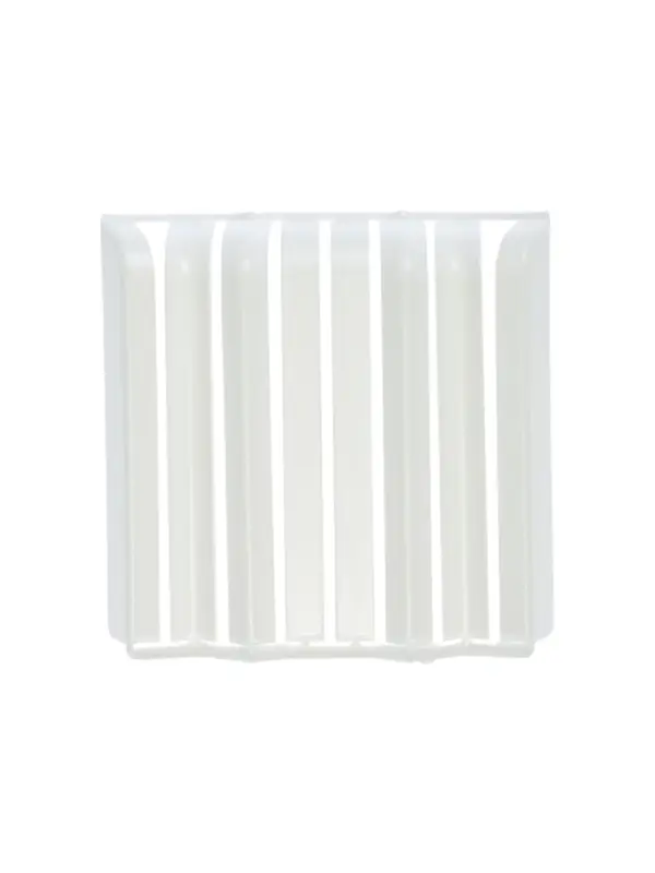 Накладки для округлого плинтуса &laquo;Идеал. Дюра&raquo;, 80 мм, 8 штук, цвет 001 белый