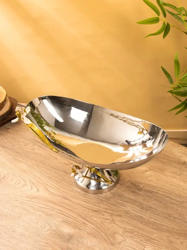 Менажница "Тюльпаны" 17х17х28 см, нержавеющая сталь