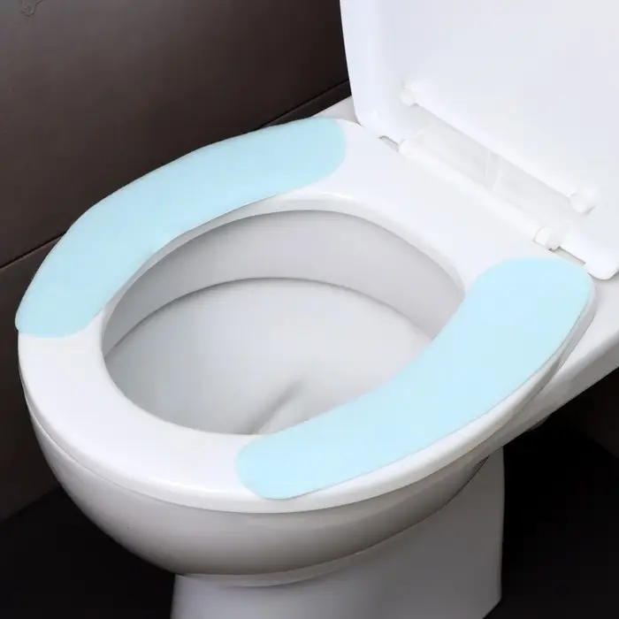 Наклейка на унитаз однотонные, 2 шт (голубая) Наклейка на унитаз однотонные, 2 шт (голубая)