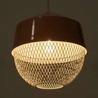 Светильник потолочный BayerLux Lea, 1&times;40 Вт, Е27, розовый, 26&times;26&times;32 см