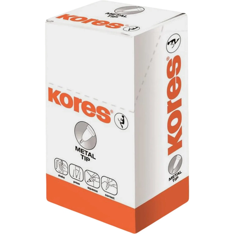 Корректирующий карандаш 10г (8мл) KORES Metal Tip, метал након 83318/83301