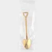 Ложка десертная из нержавеющей стали Magistro &laquo;Лопата&raquo;, длина 12 см, цвет золотой