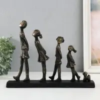Фигурка полистоун &laquo;Весёлая компания&raquo; под металл, 30.4&times;6&times;22.6 см