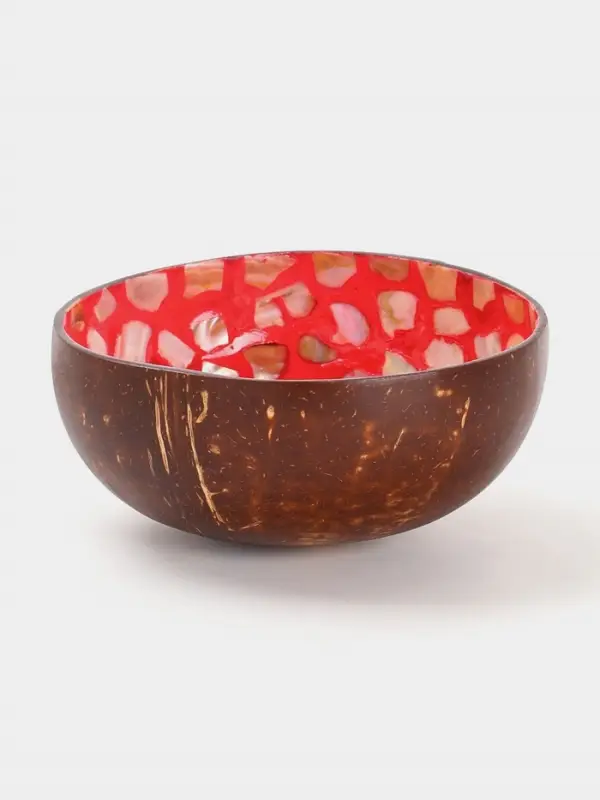 Чаша &laquo;Пламя&raquo;, 14&times;14&times;6 см, кокос