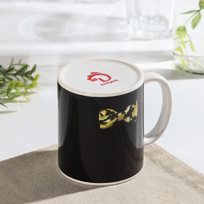 Кружка - хамелеон керамическая Доляна «Брутальный джентльмен», 350 мл Кружка - хамелеон керамическая Доляна «Брутальный джентльмен», 350 мл