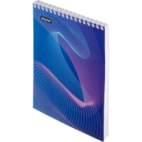 Блокнот А5,60л,клетка,метал.гребень,цв.обложка,Forma,в ассорт