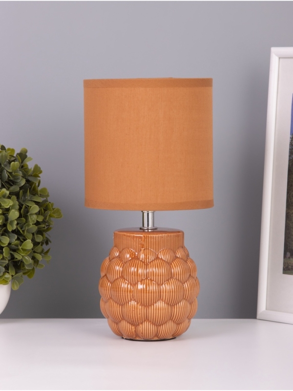 Лампа настольная Лампа настольная "Хицугая" 1х40Вт Е14 какао 14х14х28см