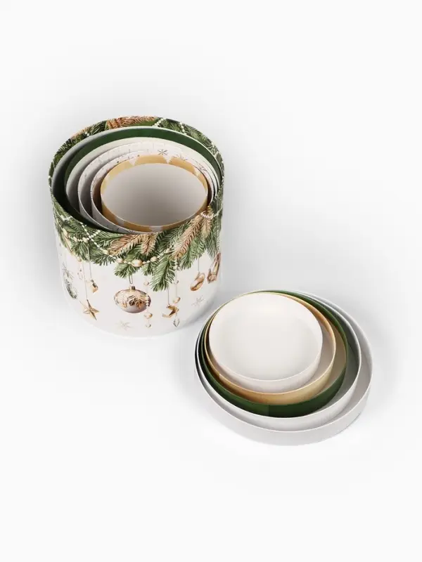 Набор подарочных коробок 5 в 1 «Золотые шары», 13×14‒19.5×22 см Набор подарочных коробок 5 в 1 «Золотые шары», 13×14‒19.5×22 см