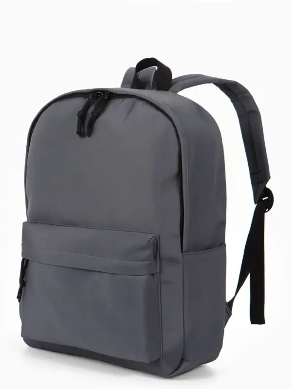 Рюкзак 30*12*40 см, 1 отд, 4 н/карм, Однотон, т.серый