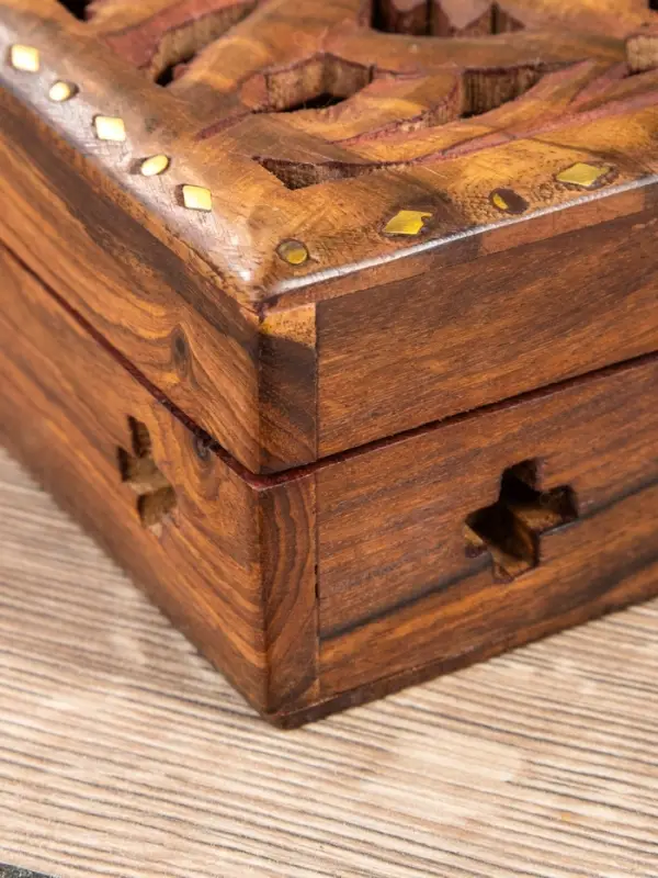 Шкатулка резная &laquo;Хранитель&raquo;, 18&times;13&times;6 см, дерево шишам