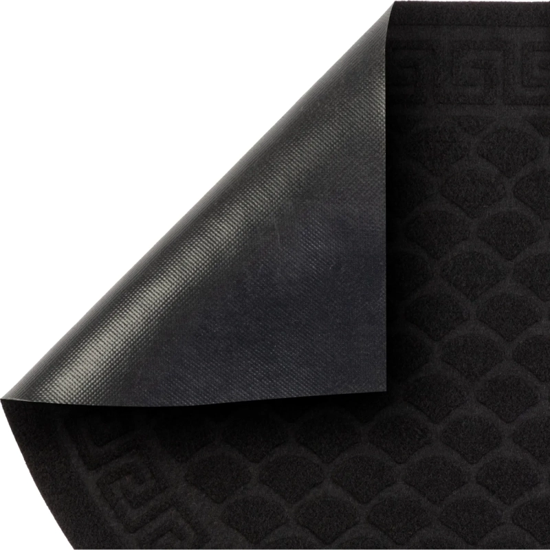 Коврик входной влаговпитывающий с тисн ХОЛЛ In'Loran 60х90см черн 130К-696