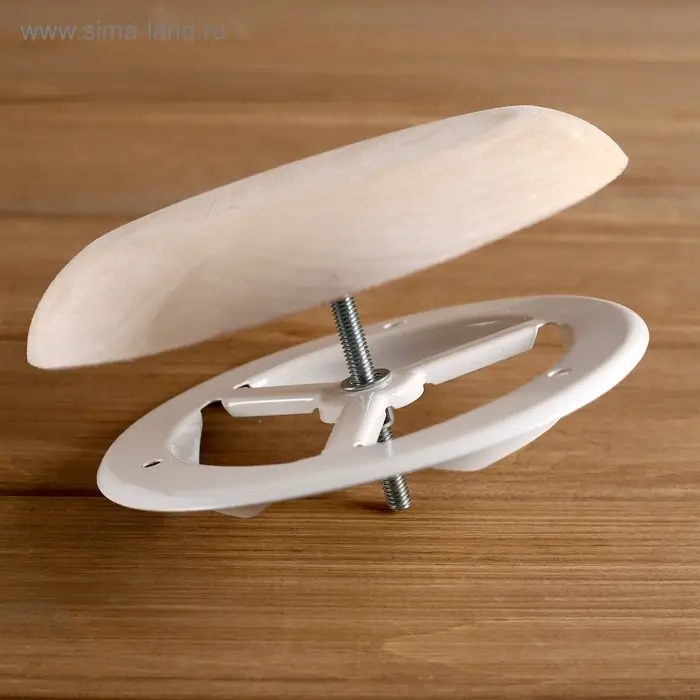 Вентиляционный клапан, липа, d=95 мм, металлическое основание, &laquo;Добропаровъ&raquo;