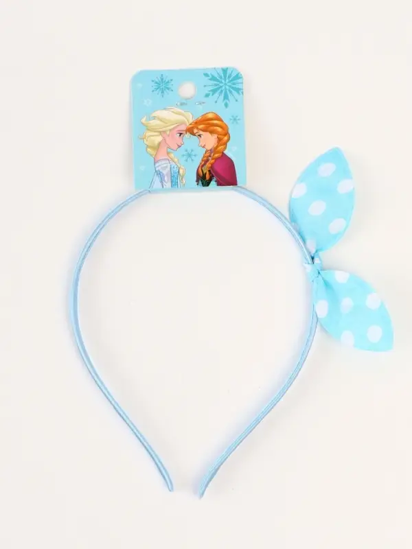 Ободок для волос «Бантик» голубой, Холодное сердце